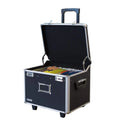 Aluminum Portable File Storage Box with Handle - 14.5" X 17.5" X 15.5" Letter/Legal Size Mobile Lock Box