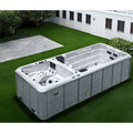 Sunrans Large Dual Zone Swim Spa Outdoor Garden Acrylic Swimming Pool Spa Whirlpool