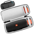 Brilliant Black Waterproof Speaker Eva Case for Charge 4/ Charge 5 Hard Eva Case Fits Multiple Bluetooth Speakers (Case Only)