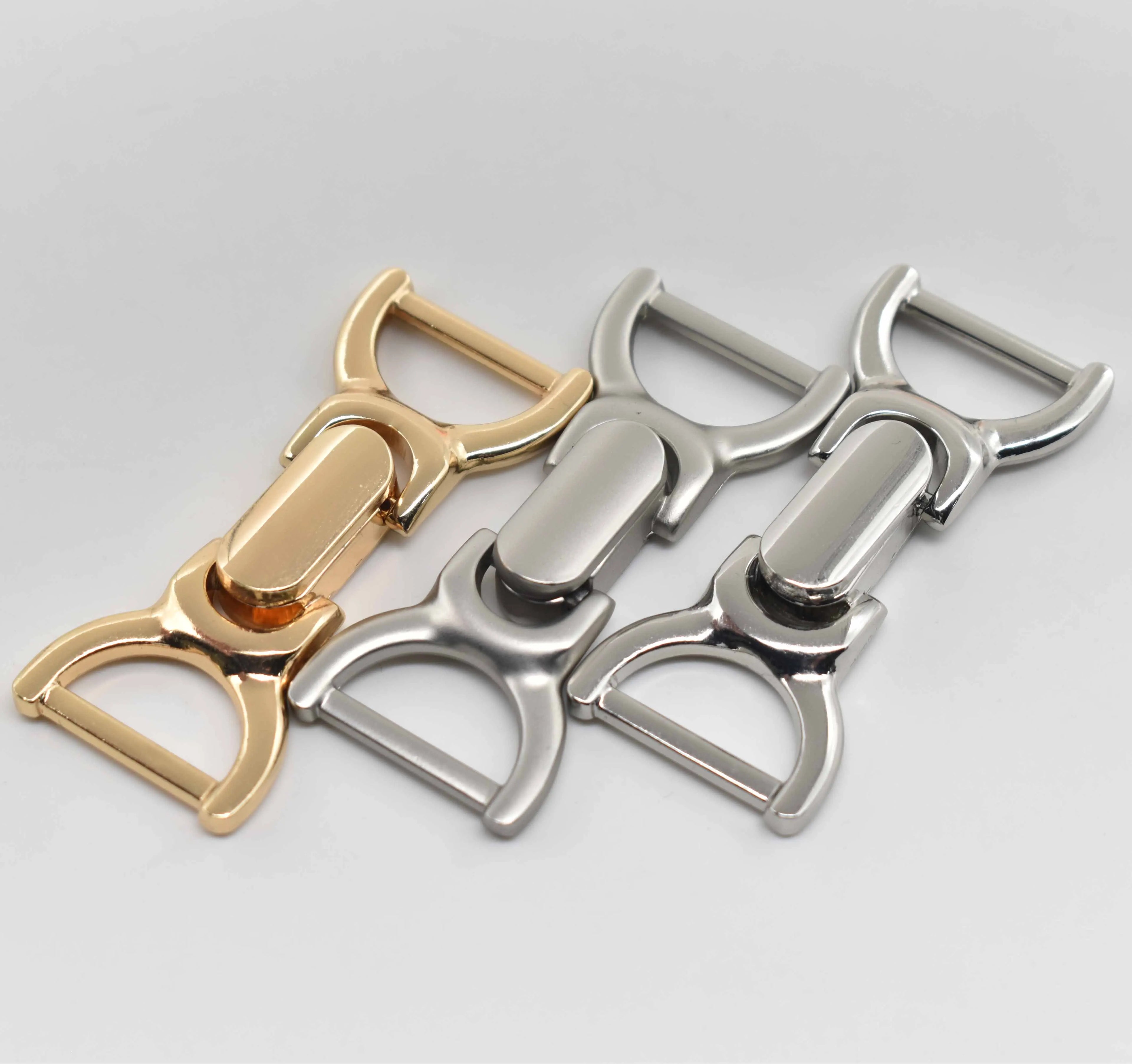 DKL-11 Best Selling 18MM Turn Lock Hardware Belt Accessories Decoration Twist Lock Zine Alloy Lock Belt Buckles
