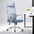 Modern Contemporary Lift Chair High Back Full Mesh Lumbar Support Ergonomic Swivel Office Chair with Power Tilt & Gliding Fabric