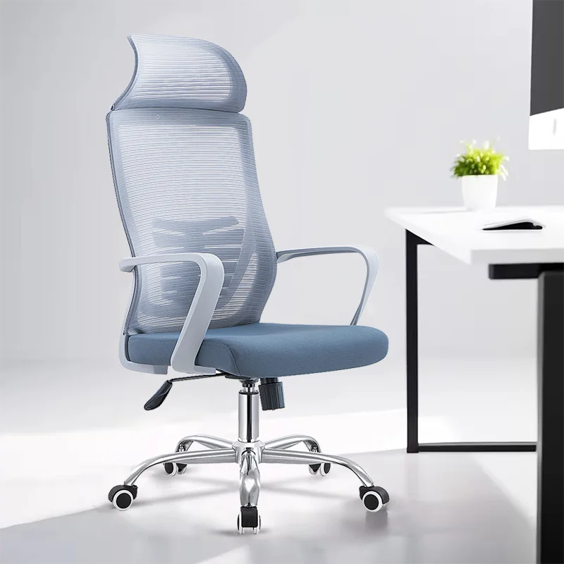 Modern Contemporary Lift Chair High Back Full Mesh Lumbar Support Ergonomic Swivel Office Chair with Power Tilt & Gliding Fabric