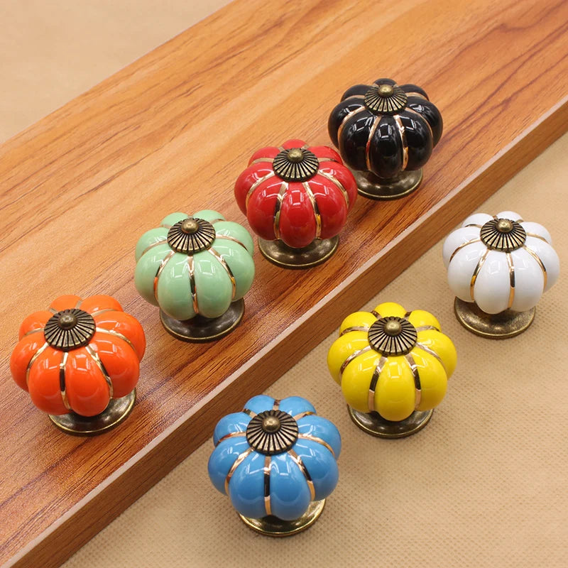 Sky Blue Ceramic Knob Fancy Modern Door Handles and Knobs Customized Door Knobs for Home Hotel and Office Decor