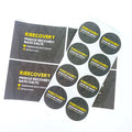 Custom Clear Transparent Vinyl Labels & Stickers Permanent Adhesive Waterproof & UV Resistant Custom Size & Design Cosmetic Use