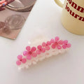 HONEY 9.2cm Acetate Rhinestone Flower Hair Claw Clip