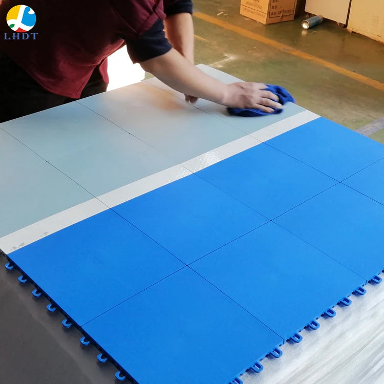 Interlocking Basketball Sports Suspended High Anti-slip Flooring Plastic Outdoor Basketball Court Floor