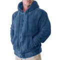 Fashion Men Hoodie Zip Fleece Sweatshirt Long Sleeve Pocket Streetwear Casual Winter Warm Outwear Pocket Hoodies