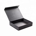 Custom Designed Matte Black Magnetic Folding Closure Gift Box Flip Packaging Box for Shoes Underwear Garments