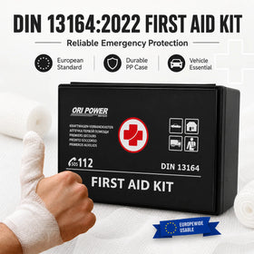 ORI-POWER DIN 13164 Qualified Wholesale PP Box Car First Aid Kit Set Medical Devices with Certificates for Car Home Truck