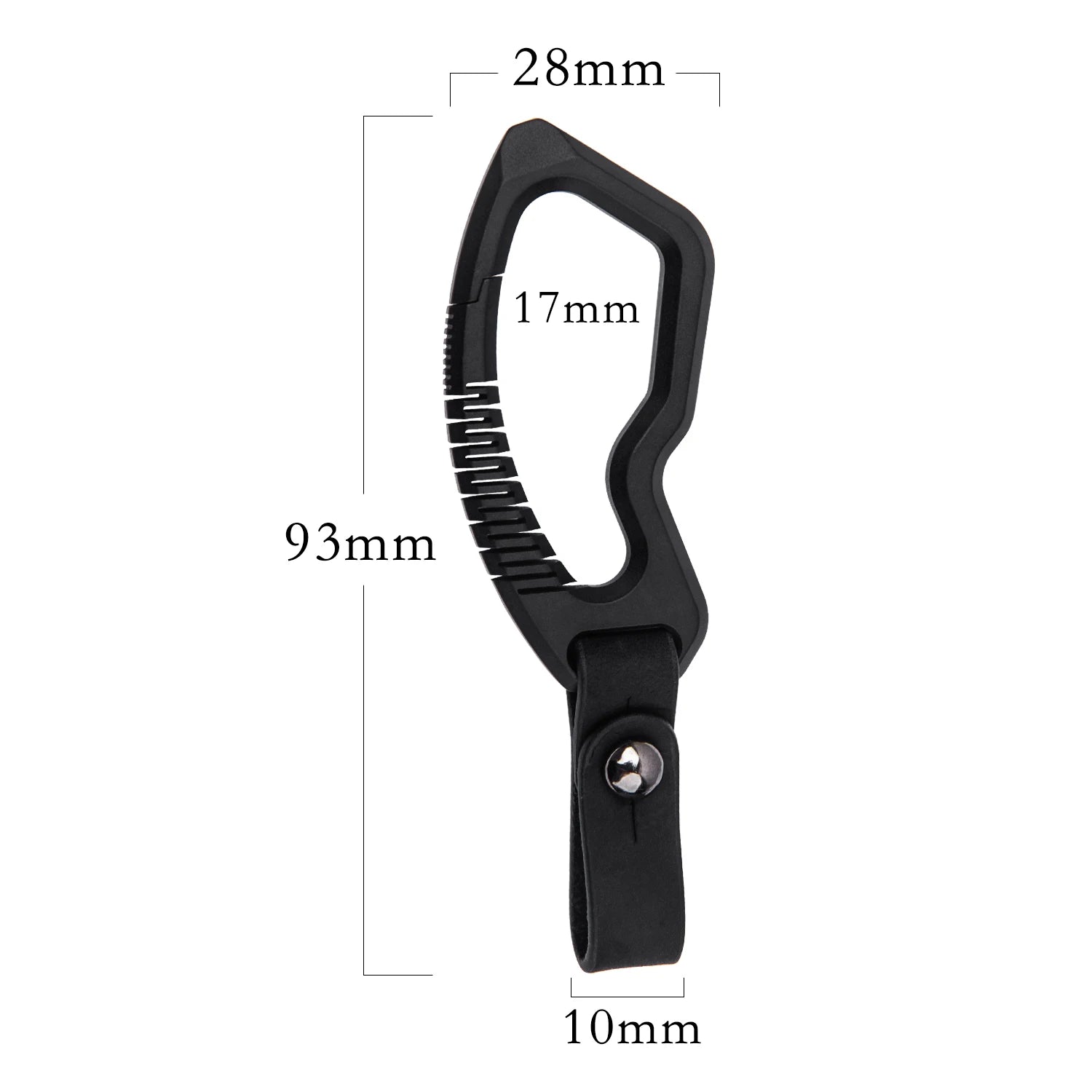 New Design EDC Titanium Keychain Super Lightweight Man Car Key Holder Creativity Wholesale Carabiner Keychain