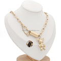 Dog Bear Animal Custom Chain Gold Plated Stainless Steel Statement Women Hip Pop Chunky Necklace for Women