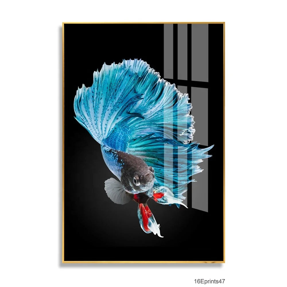 Home Decoration Modern Fish Art Acrylic UV Prints Wall Art Picture Printing