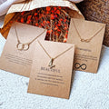 SC Fashion Butterfly Pendant Necklace Creative Card Circle  Pendant Link Chain Necklace Gold Plated Butterfly Necklace for Women