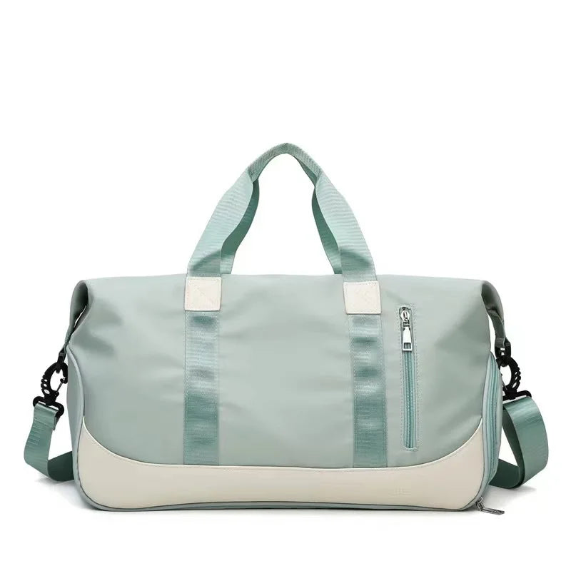 Wholesale Lightweight Portable Multifunctional Gym Bag Custom Logo Waterproof Oxford Duffel Wet Pocket for Workout Yoga Shoes
