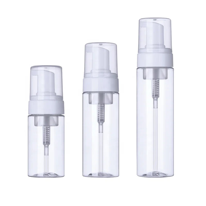 PET Transparent Bottle Foam Pump Bottle 100ml 150ml 200ml Hand Sanitizer Washing Bottle in Stock Empty Factory