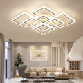 Indoor Square Home Acrylic Chandeliers Lighting 2/4/6/8/10 Heads for Living Room Bedroom Lamps Modern LED Ceiling Light