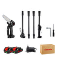 3500W Steel Telescoping Pole Electric Chainsaw 2.25m Cordless DIY Garden Tree Pruning Tool High Branch for 18V Battery