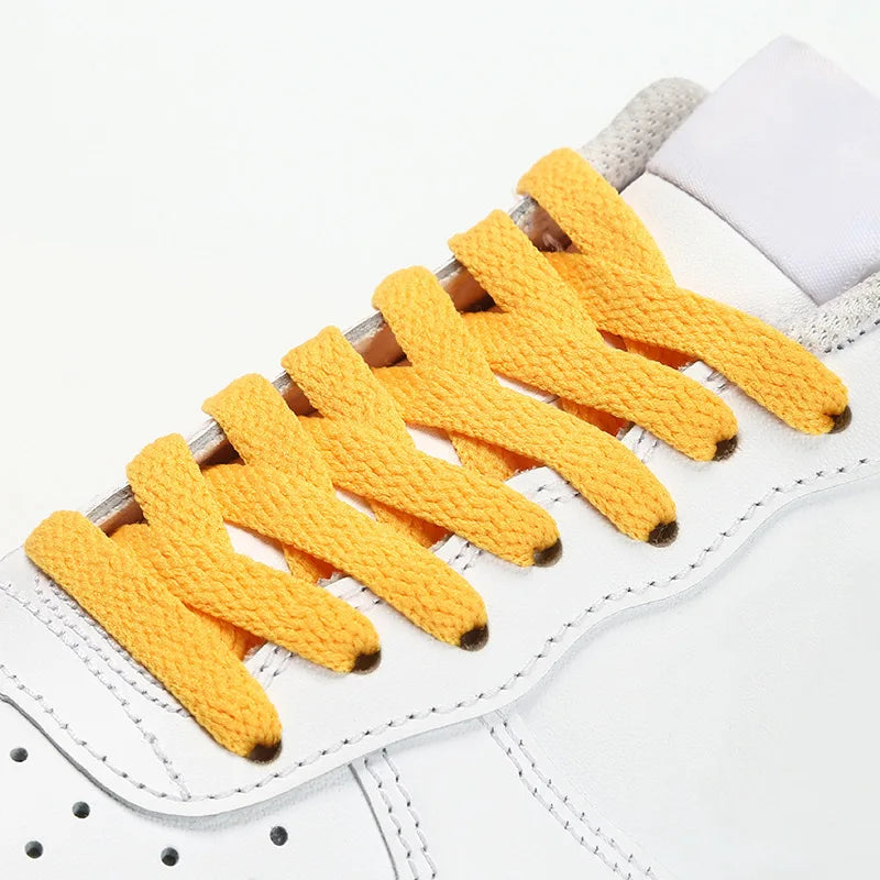 Custom High Quality Flat Shoelace Various Colors 0.5m-2.2m Length Flat Shoelaces for Sneakers