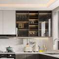 Hot Selling Commercial  Classic Kitchen Cabinet Partical Board Modular Kitchen Cabinet for Houses With Sink