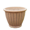 Luxury Greenhouse Giant Novelty Artificial Antique Patio Cheap Garden Plastic Planter Flower Rattan Plant Pot Biodegradable