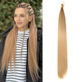 Factory Hot Selling 22 Inch 150g Ombre Crochet Braid Hair Extensions Bone Straight Synthetic Braiding Hair for Braids