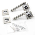 Modern design european model interior wooden door aluminum split door handle