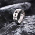 Light Luxury Vintage Geometric Stainless Steel Cross Polished Plain Jewelry Ring With Zirconia