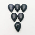 Huiying Natural Stone Loose 10*14Mm Waterdrop Blue Sand Stone Cabochons Crafts