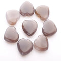 HZ Hot Sale Natural Cherry Blossom Agate Heart Rose Quartz Heart Gemstone for Gift