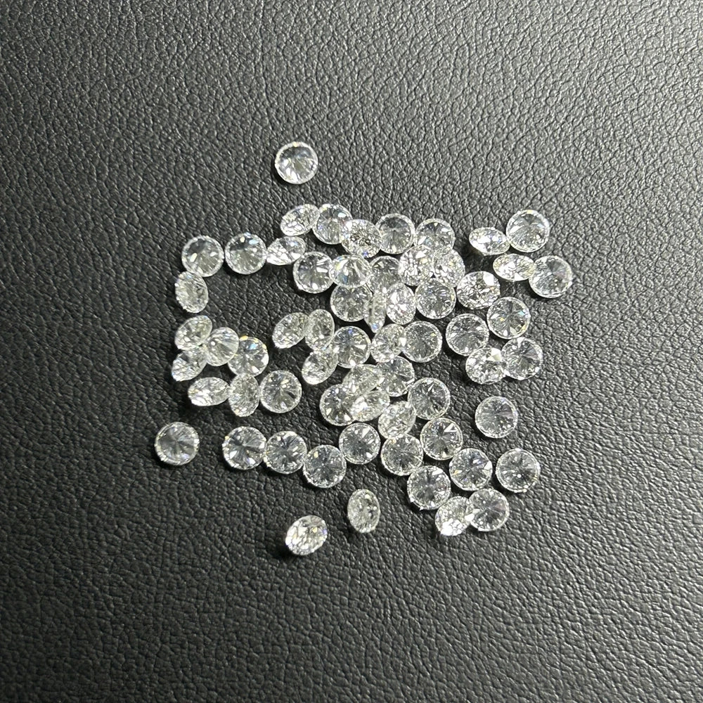 HQ GEMS Melee Size 0.10 Carat DEF VS VVS  Created CVD Diamond HPHT Diamond 3mm Lab Grown Diamond