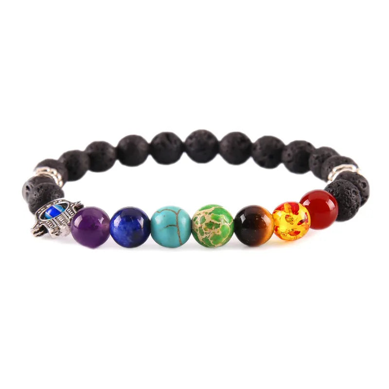 High Quality A Grade Natural Tiger Eye Beads Jewelry 7 Chakra Diffuser Bracelet for Men and Women Healing Crystal Bracelets MegaBDM