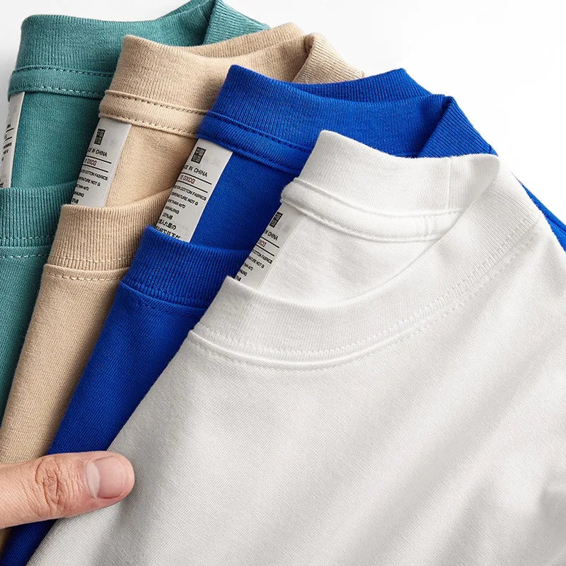 Men's T-Shirts for Men Custom T Shirt Plus Size Heavy Cotton Vintage White Tshirt Heavyweight Graphic Custom T Shirt Printing