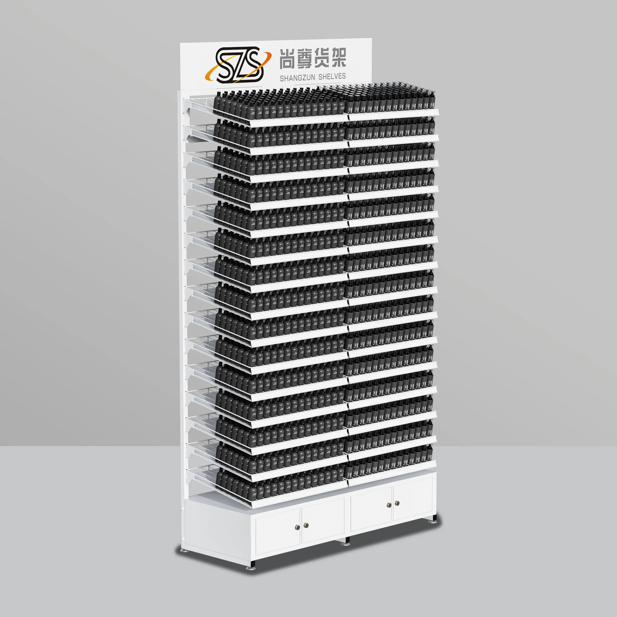 Metal Material Cosmetics Display Rack Customized Nail Polish Display Rack Nail Polish Display Rack Super Capacity Display Rack