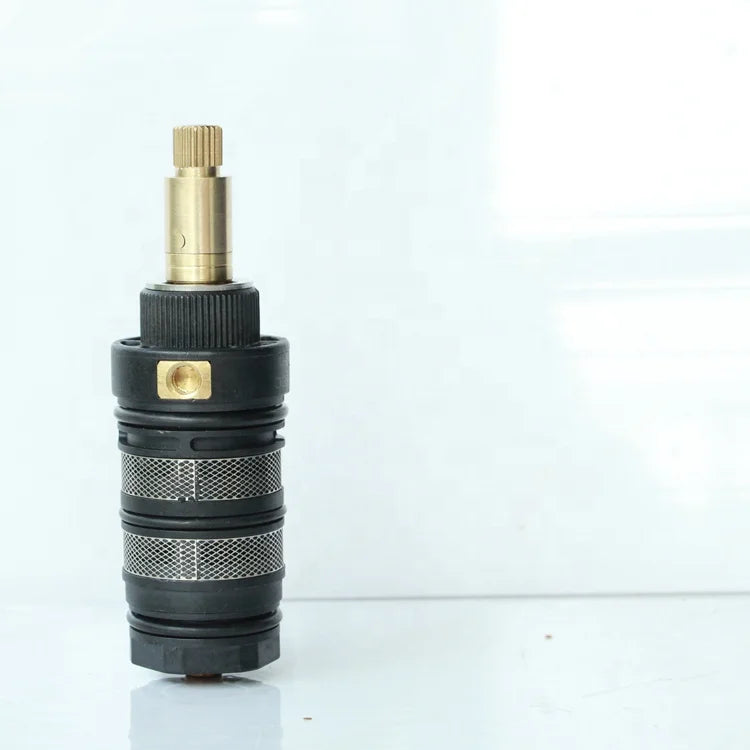Black Thermostat Mixer Valve Copper Shower Faucet Cartridge for Bathroom Shower Bath Faucet