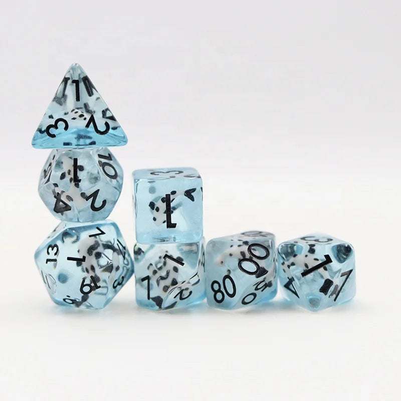 Custom Dice Set 16mm Rpg Polyhedral Resin Dnd Dice Set