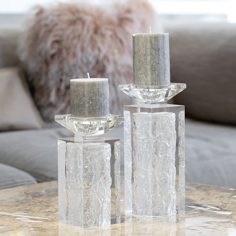 Handmade Nordic Marble Candle Stand for Home Decoration Christmas Use