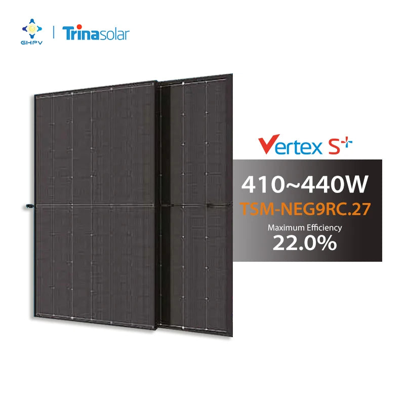 Trina Vertex S+ N Type I-Topcon Module 410W 415W 420W 425W 430W 435W 440W Bifacial Dual Glass Solar Panels Trina