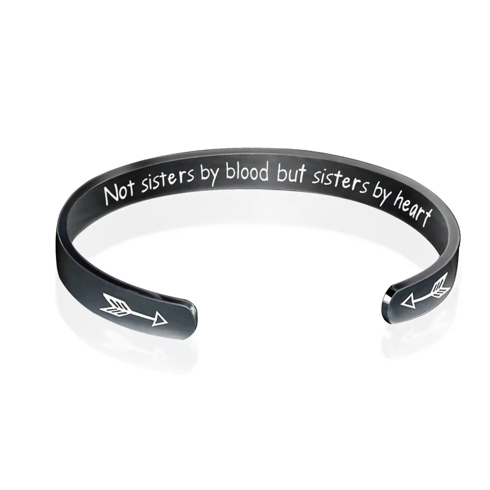 Wholesale Hot Sale Fashion Engraved Adjustable Arrow Bracelet Brother Sister Bracelet
