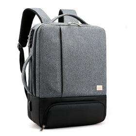Business 15.6 Laptop USB Charging Travel Bag with Personalized Shoes Storage for Men and Women