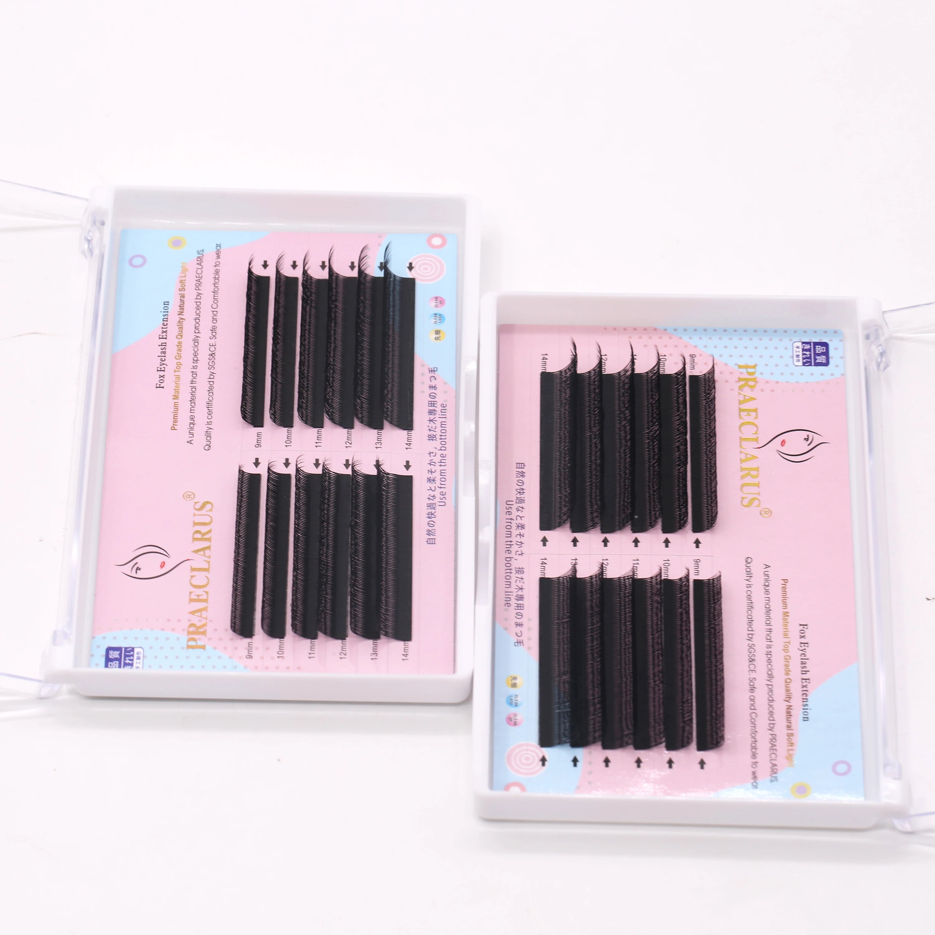 YY Eyelashes Extensions Fans Volume Eyelashes C CC D Curl  Mixed Tray Full Fluffy Volume Look Long Fans Eyelashes Extension