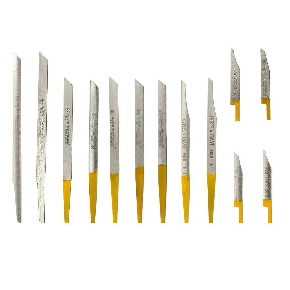 13 PCS Set Professional Engraving Knife Cutter Jewelry Engraver Tools for Pneumatic Impact Cutting Making