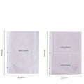 Transparent PVC A4 Document File Storage Insert Bag with 3 Holes Protective Presentation Folder