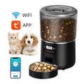 Custom 4L Automatic App-Controlled Smart Cat Dog Food Dispenser Stainless Steel Bowl Tuya App WIFI Pet Feeder with Timed Setting