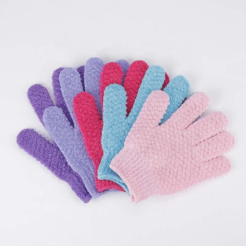 Exfoliating Double-texture Bath Gloves Suitable for Shower Spa and Massage