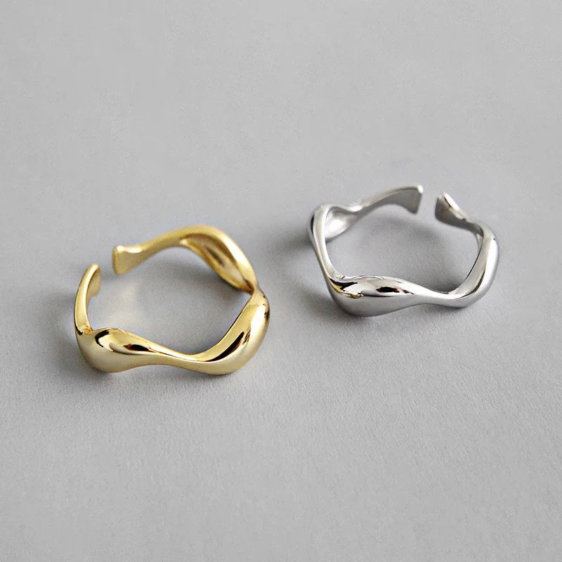 High-quality Latest Open Rings Irregular Stainless Steel Rings Wedding Rings
