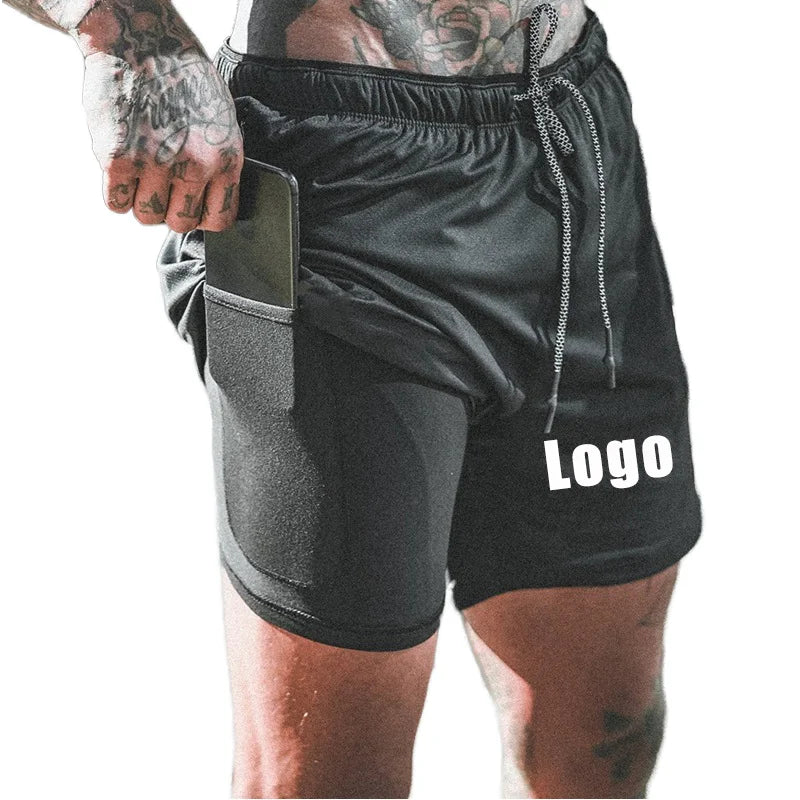 2022 Plus Size Men's Casual Eco-Friendly Breathable Summer Sweat Shorts Custom Logo Spandex/Polyester Elastic Waist Mid Rise