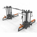 Black Steel Iron 8Station Commercial Fitness Equipment with 80KG Weight Stack for Pull-Up Training