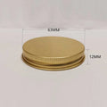 63/400 Size 63*12mm Gold Metal Lids Screw Caps Aluminium Lids for Jar and Cans