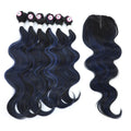 X-TRESS SPOT Body Wave Full Head/Pack With Lace Front Closure Straight Synthetic Hair Extension Heat Resistant Fiber Hair Bundle