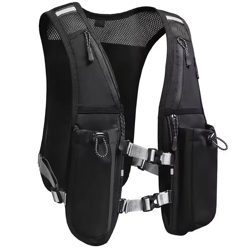 Fashion Running Phone Holder Vest Water Bottle Waterproof Pouch Reflective Anti-Theft Hydration Adjustable Lightweight Polyester